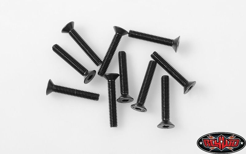 RC4WD Steel Flat Head Socket Cap Screws M3 x 18mm (10) Z-S1772