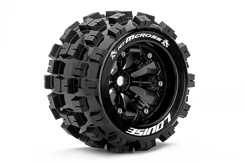 Louise MT 3.8 MCROSS 1/8 Sport Felge schwarz (2) TRAXXAS, HPI / 0 Offset / L-T3276B