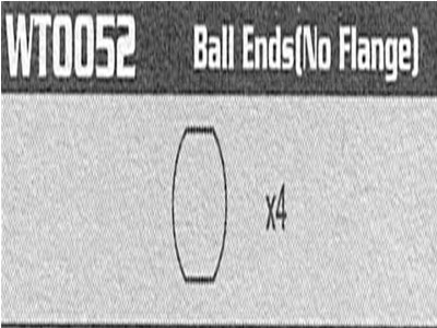 Amewi WT0052 Ball Ends (No Flange) Raptor WT0052
