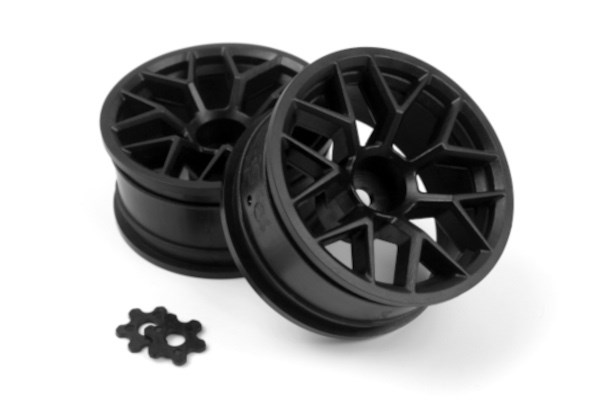 HPI RTR WHEEL 26MM BLACK (6MM OFFSET/2PCS) 160400