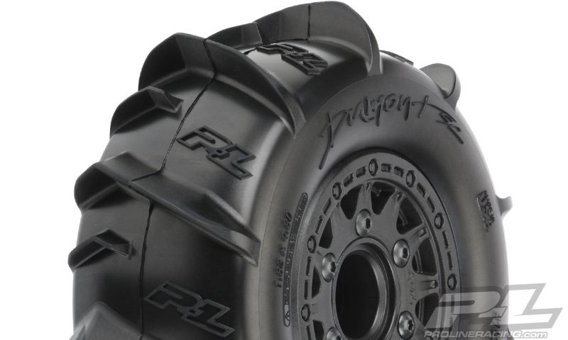 Pro-Line Dumont Paddle Sand/Schnee-Reifen v/h SC Truck 2.2/3.0 auf Raid-Felge schwarz 6x30 (removable Hex) 10185-10