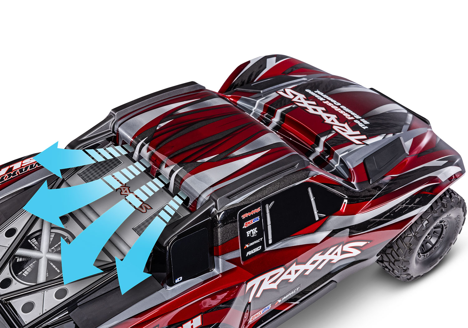 Traxxas MAXX Slash Rot 1/8 Brushless Short Course Truck 4x4 RTR 2.4GHz 102076 - Abbildung 10