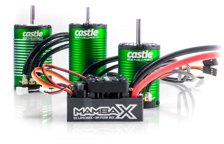 Castle Mamba X SCT ESC Combo mit 1410-3800KV 5mm Sensored Motor 010-0161-01