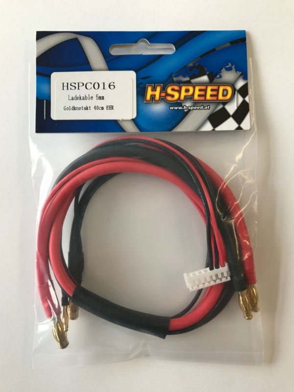 H-SPEED Ladekabel 4-5mm Goldkontakt 40cm mit EHR HSPC016