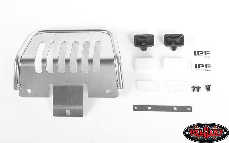 Front Bull Bar W/Lights for Tamiya 1/10 Isuzu Mu TypeX CC-01 VVV-C0564