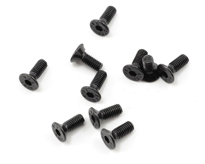 ProTek RC 3x8mm High Strength Flachkopfschrauben (10)  PTK-H-2202