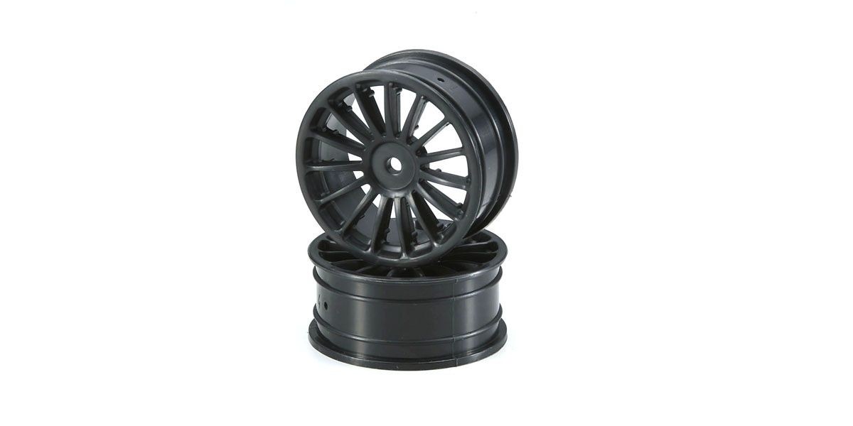 Kyosho Felgen 24mm Schwarz 1:10 FW06 (2) VZH003BK