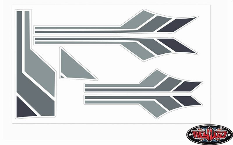 RC4WD Toyota 82-83 Body Decals (Grey) Z-S0144