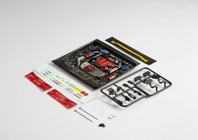 KB48493 Motor Attrappe aus Lexan Type-B lackiert