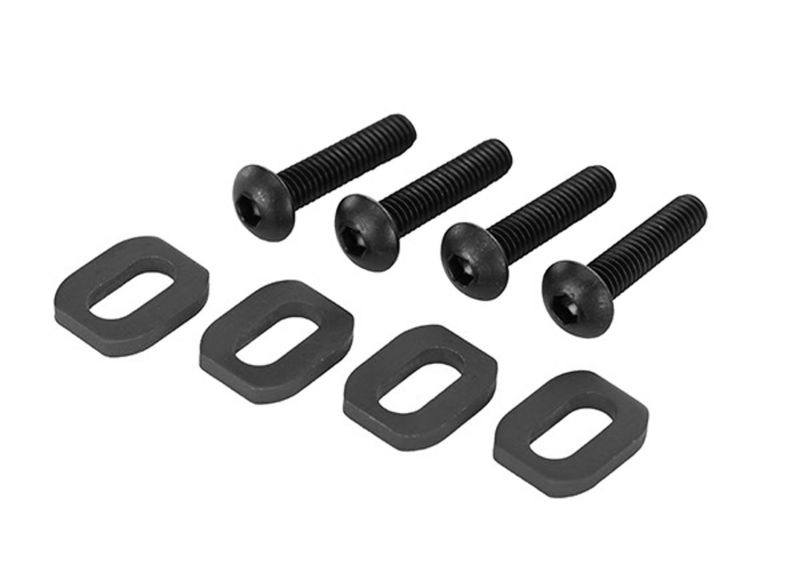 Traxxas Stahl-Beilagscheiben Motorhalter (4)  7759-BLK