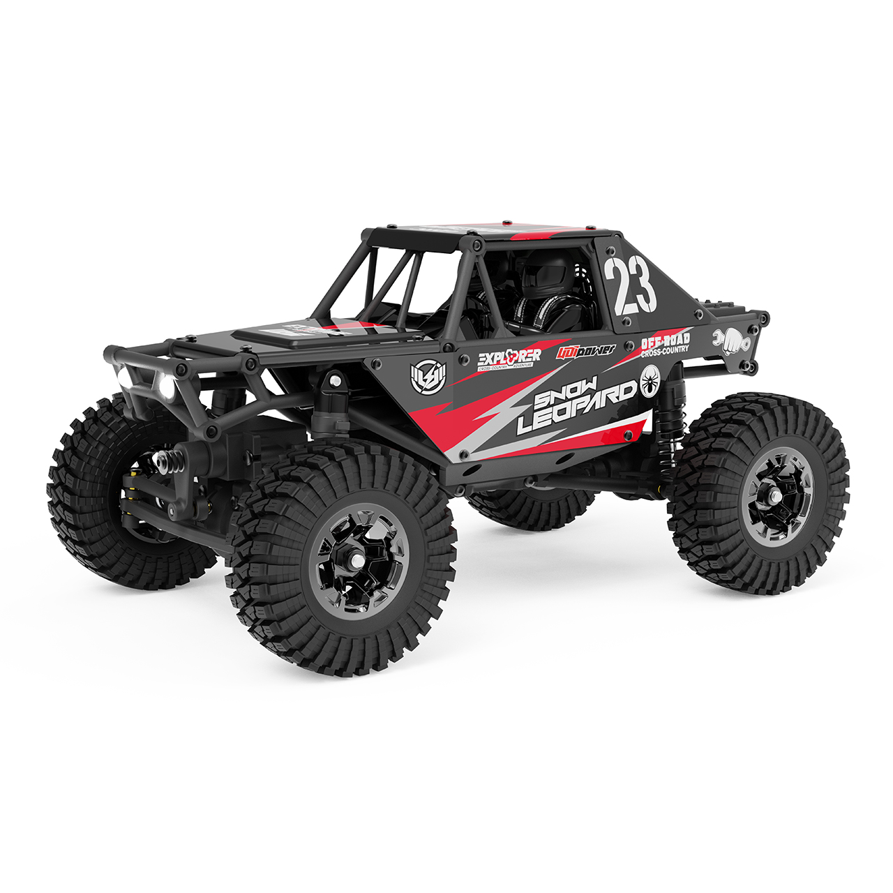 UDI RC Crawler SNOW LEOPARD 1/24 Brushed Schwarz - Abbildung 1
