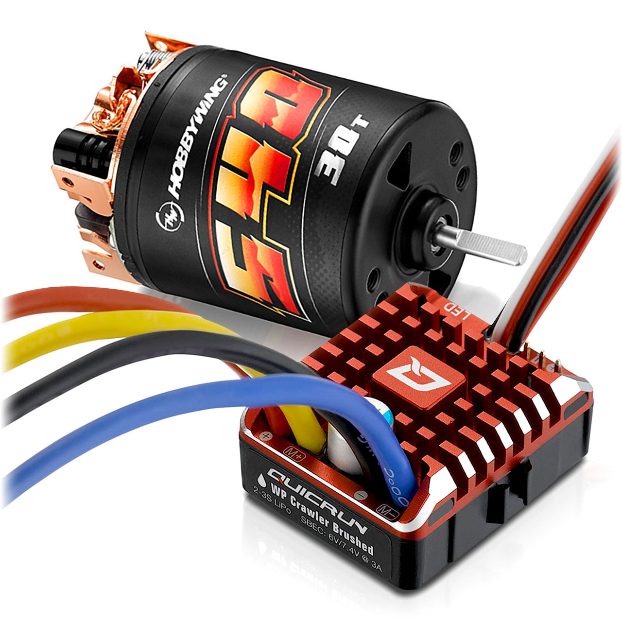 Hobbywing Quicrun Brushed WP1080 Combo 540 30 Turn 38020349 - Abbildung 1