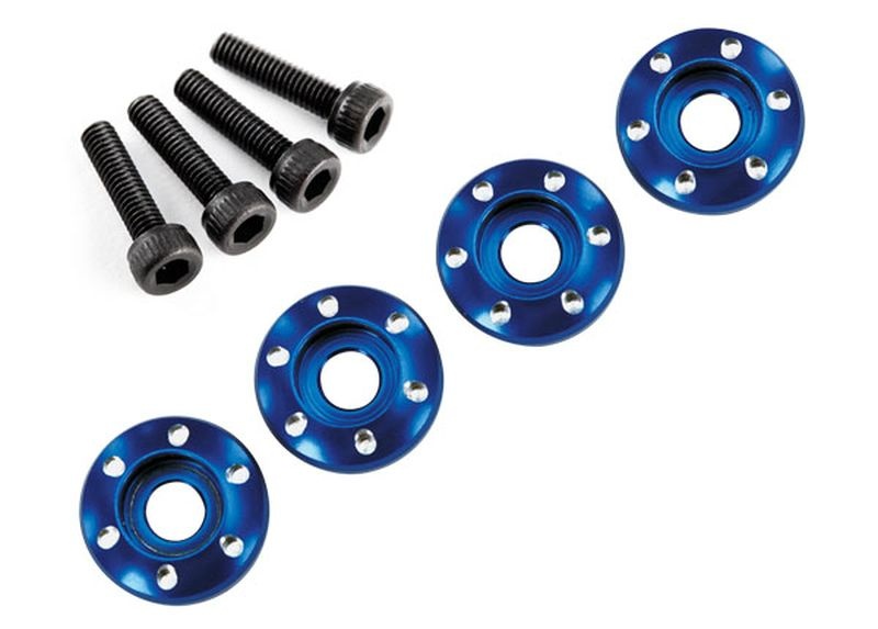 Traxxas Alu-Radmuttern blau (4) 3x12 CS 7668
