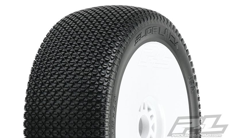 Pro-Line Slide Lock M3 (soft) auf Felge weiß Verbrenner 1:8 Offroad *neuer Preis* 9064-32