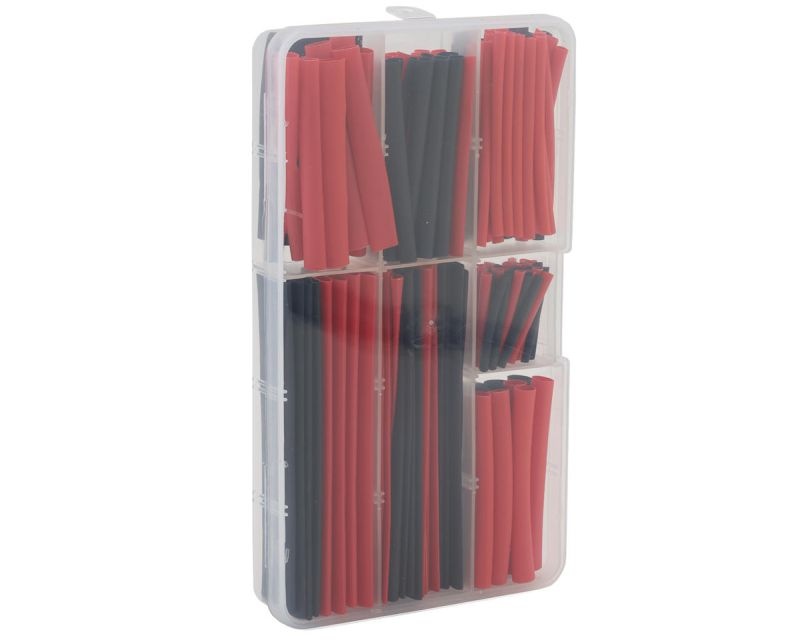 EcoPower Schrumpfschlauch Set schwarz & rot (150) ECP-3009