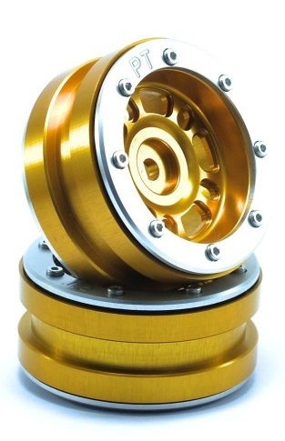 Metsafil Beadlock Wheels PT- Distractor Gold/Silber 1.9 (2 St.) MT0040GOS
