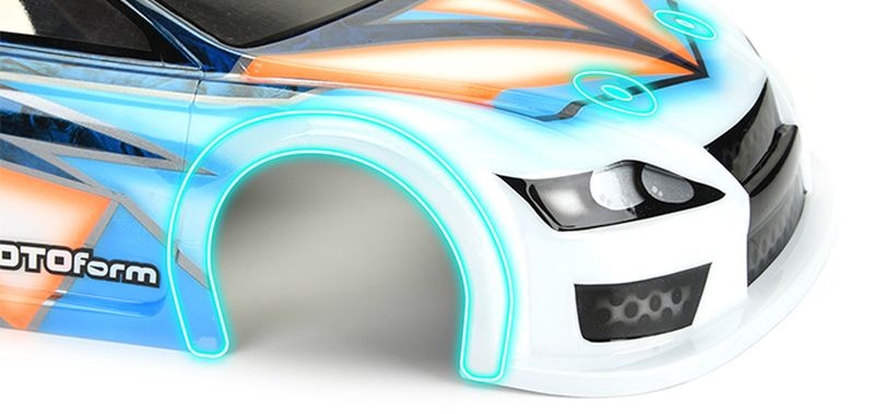 Protoform PF 1:10 Fender & Body Post PROtectors fits 1:10 RC Bodies 6290-01 - Abbildung 1