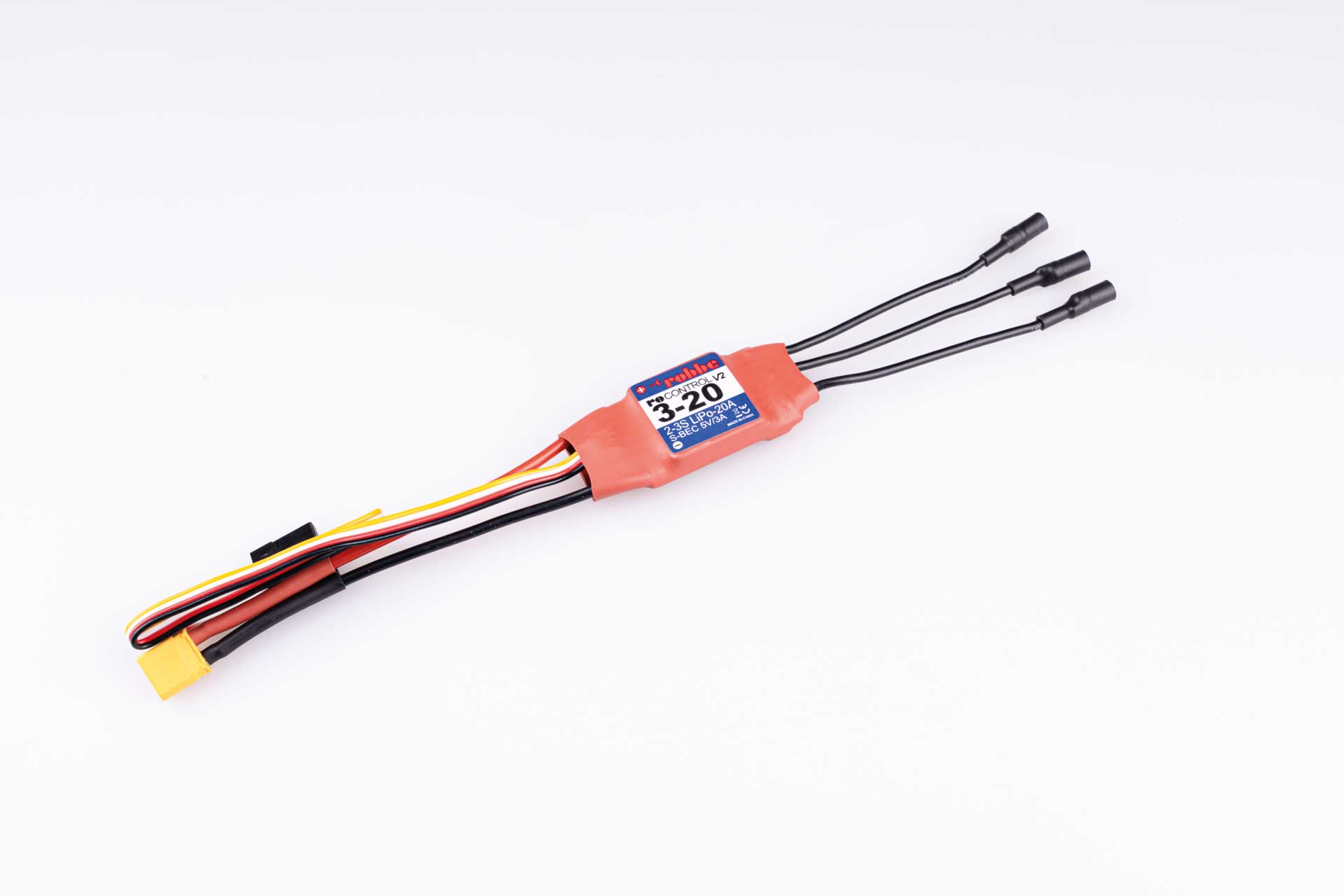 Robbe RO-CONTROL 3-20 V2 2-3S -20(40)A 5V/3A linear BEC Regler 8742