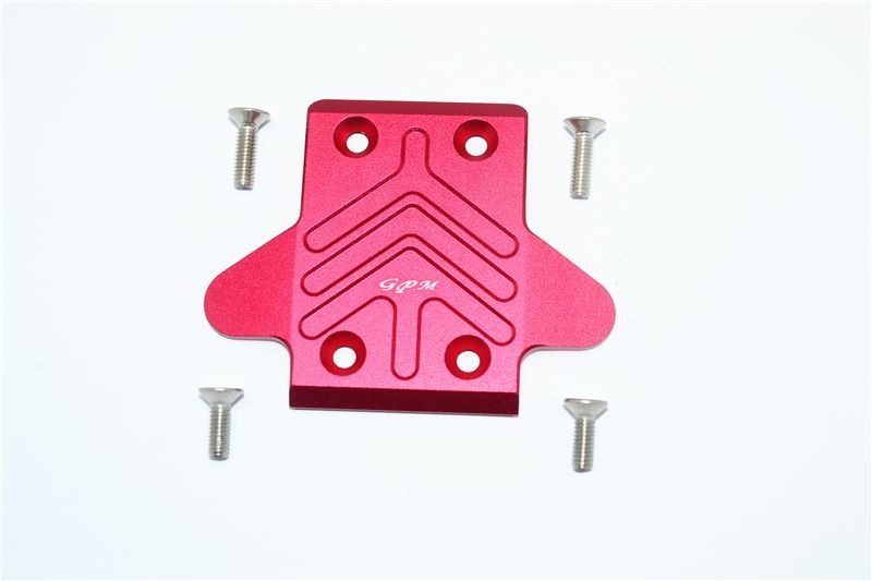 GPM Alu Chassisplatte unten vorn rot ARRMA Senton, Outcast, Notorious, Kraton 6s MAS331FR