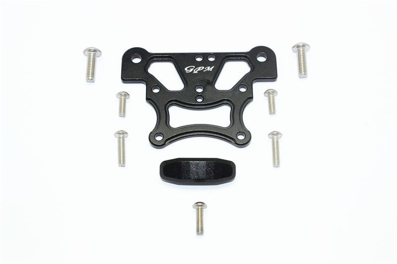 GPM Alu Chassisplatte oben vorn schwarz ARRMA Kraton, Talion, Typhon, Senton, Outcast, Notor. 6S MAK015BK