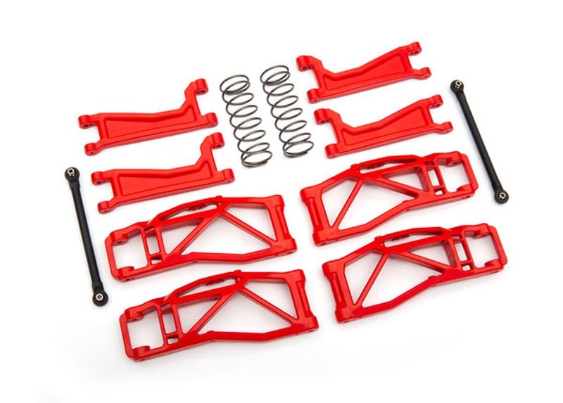 Traxxas Querlenker-Set WideMaxx rot Querlenker, Spurstangen +Feder h 8995R