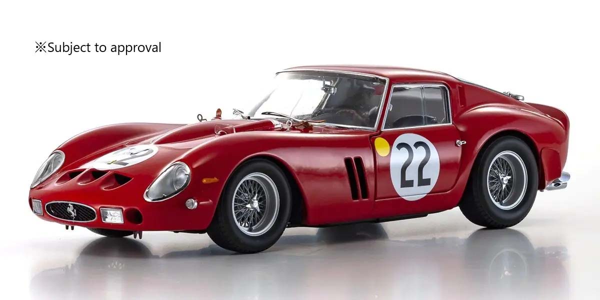 Kyosho 1:18 Ferrari 250 GTO 3rd Over All LM 1962 Nr.22 Blaton/Dernier 08438B