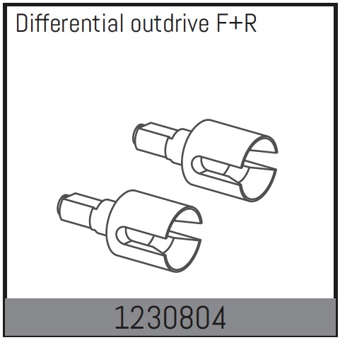 Absima Differentialausgänge vorne/hinten 1230804