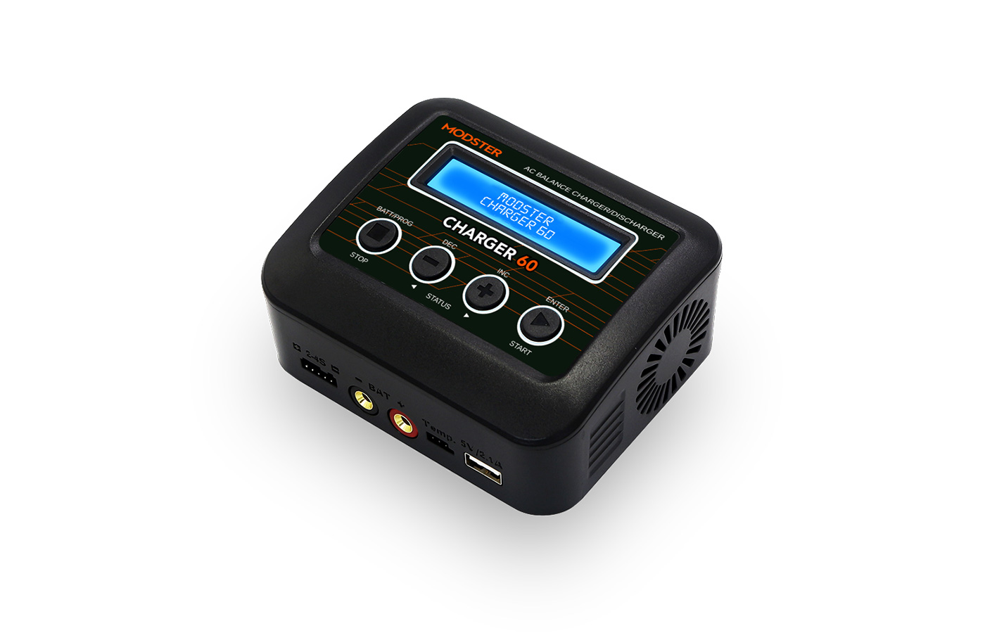 Modster Ladegerät AC 60 Charger LiPo 2-4S 6A 60W mit integriertem Ne MD10062