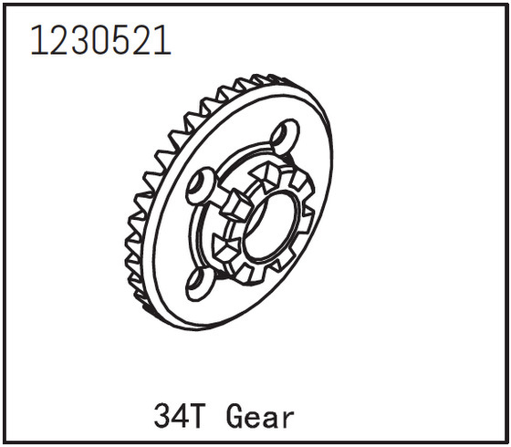 Absima Differentialgetriebe 34Z 1230521