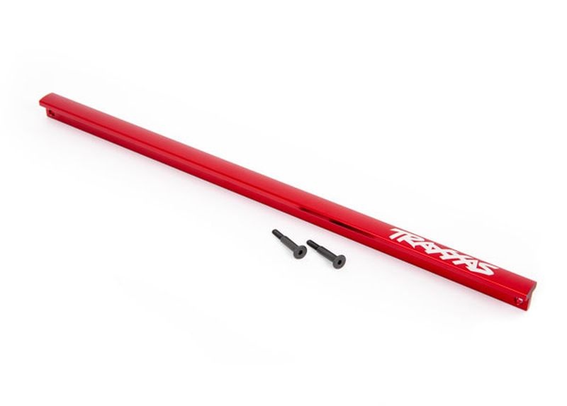 Traxxas Chassis Brace (T-Bar) 6061-T6 Alu rot + Schrauben 9523R