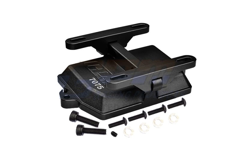 GPM Empfängerboxabdeckung 7075-T6 Alu mit Elektrikhalter schwarz für X-Maxx, XRT XRT026BK