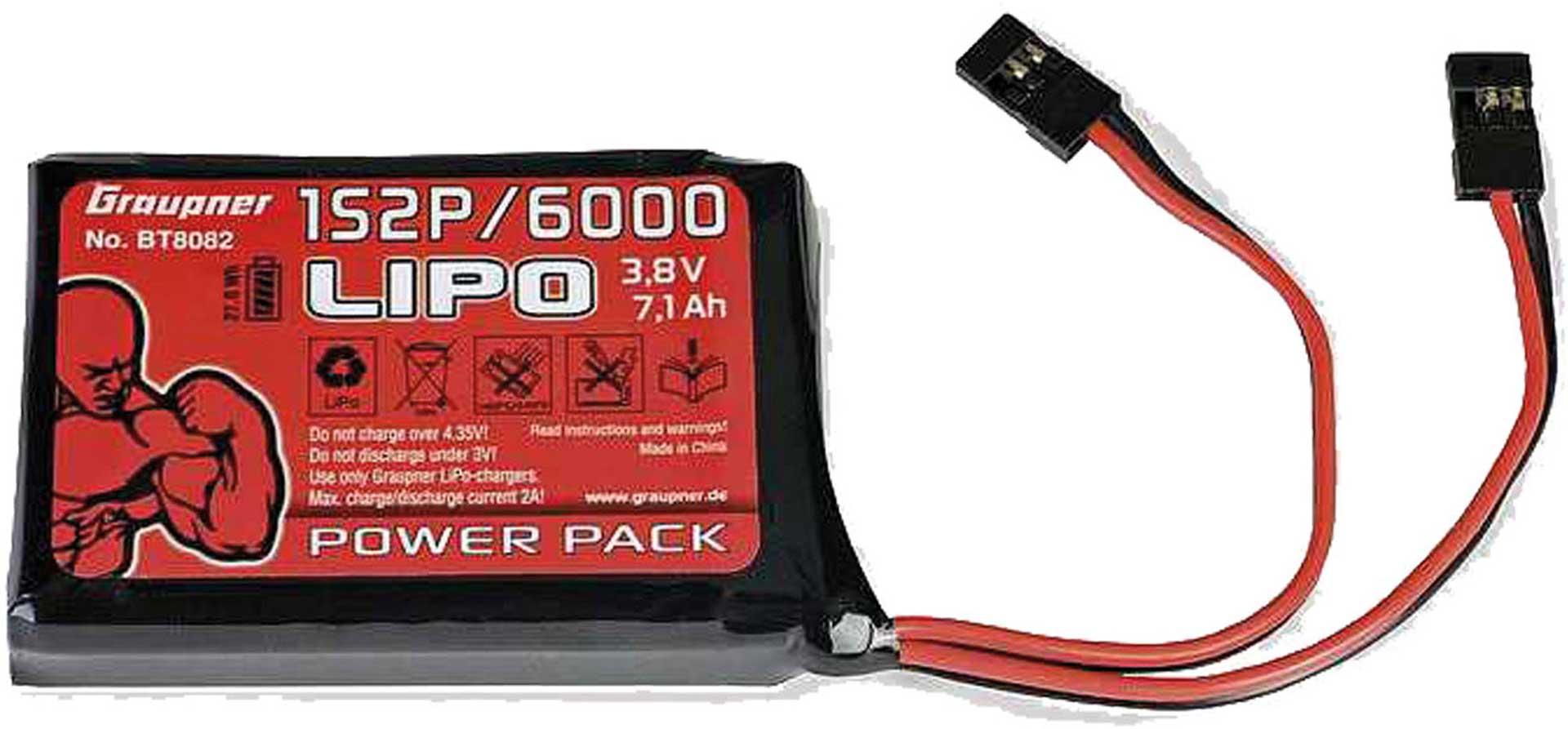 GRAUPNER SENDERAKKU 3,8V 6000MAH FÜR HOTT BT8082