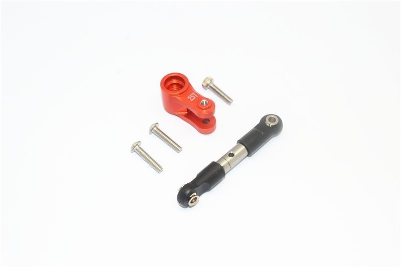 GPM Alu Servohorn 25T mit Lenkstange orange Traxxas MAXX