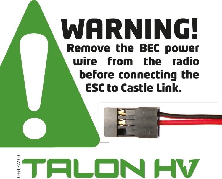 Castle Talon HV 120 - 3-12S 120A 10A-BEC ESC 010-0131-00