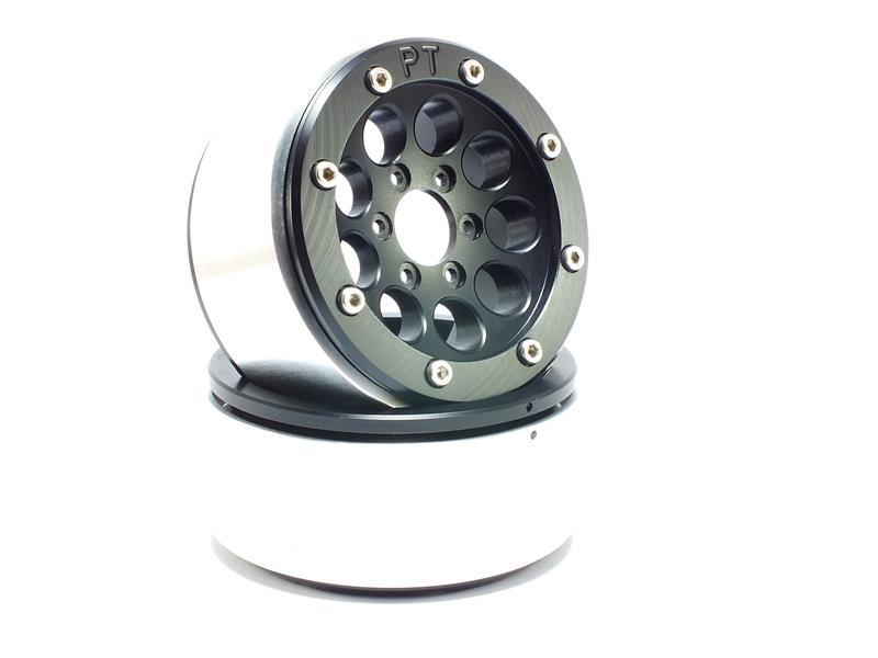 Metsafil Beadlock Wheels GUN schwarz/schwarz 1.9 (2 St.) ohne Radnabe MT5020BB