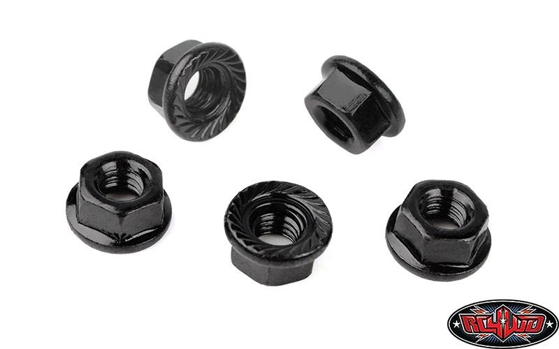 RC4WD M4 Low Profile Flanged Lock Nut (Black) Z-S0547