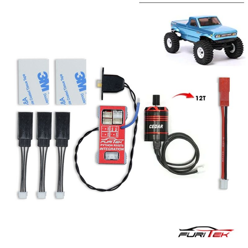 FURITEK Torpedo RXGT5 Brushless Power System integr. Flysky FS-GT5 für Redcat Ascent-18 FUR-2567