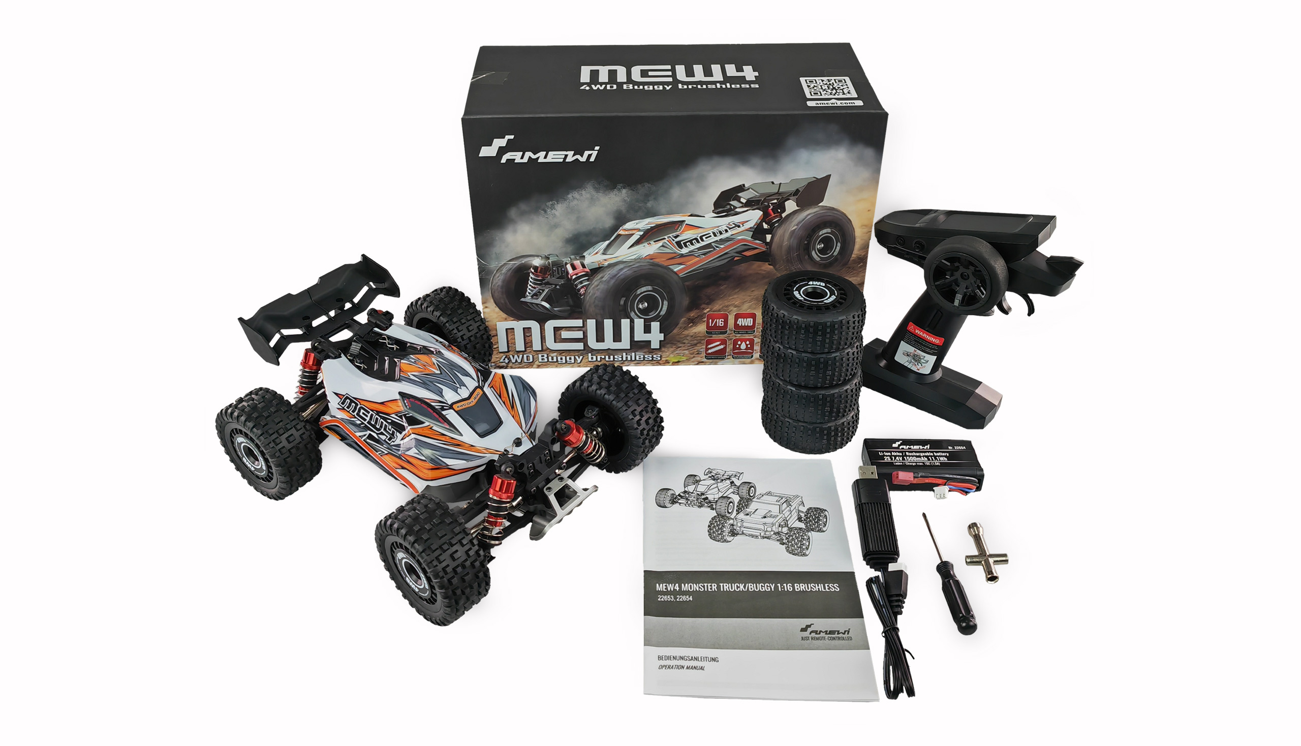 Amewi MEW4 Buggy brushless 4WD 1:16 RTR 22654
