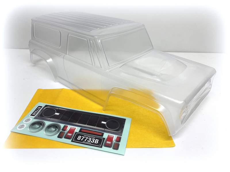 Absima PC Crawler Karosserie "Bronco Style" transparent/unlackiert (313mm) 2410091