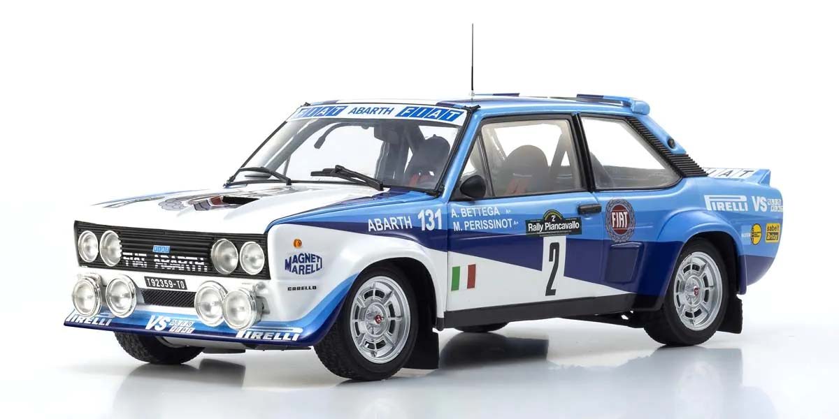 Kyosho 1:18 Fiat 131 Abarth A.Bettega Winner Piancavallo 1981 Nr.2 08376F