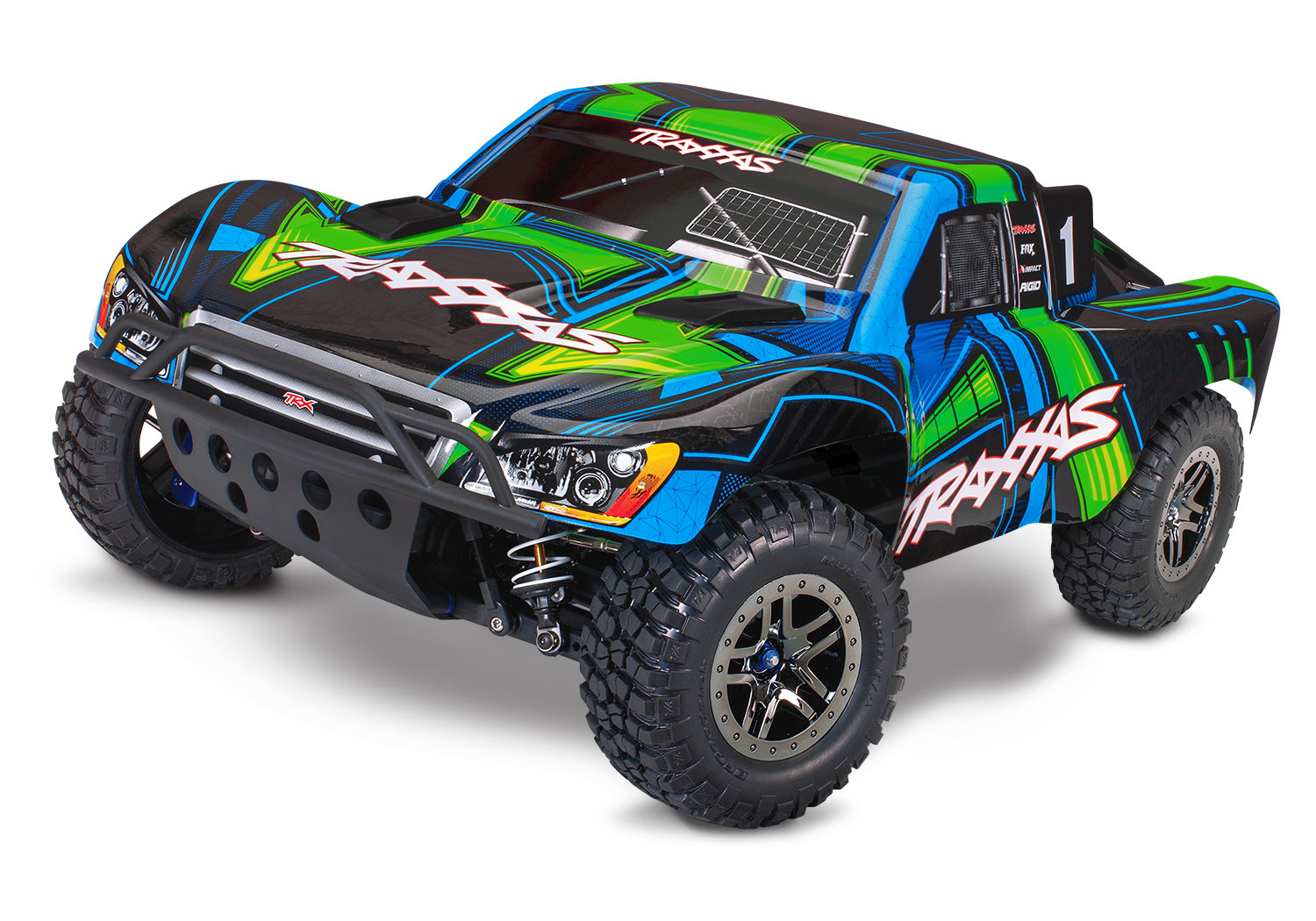 Traxxas Slash 4x4 Clipless VXL Ultimate grün 1/10 SC RTR ohne Akku und Ladegerät 68277-4 - Abbildung 1