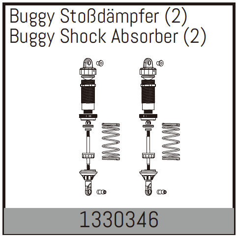 Absima Buggy Stoßdämpfer (2 St.) 1330346