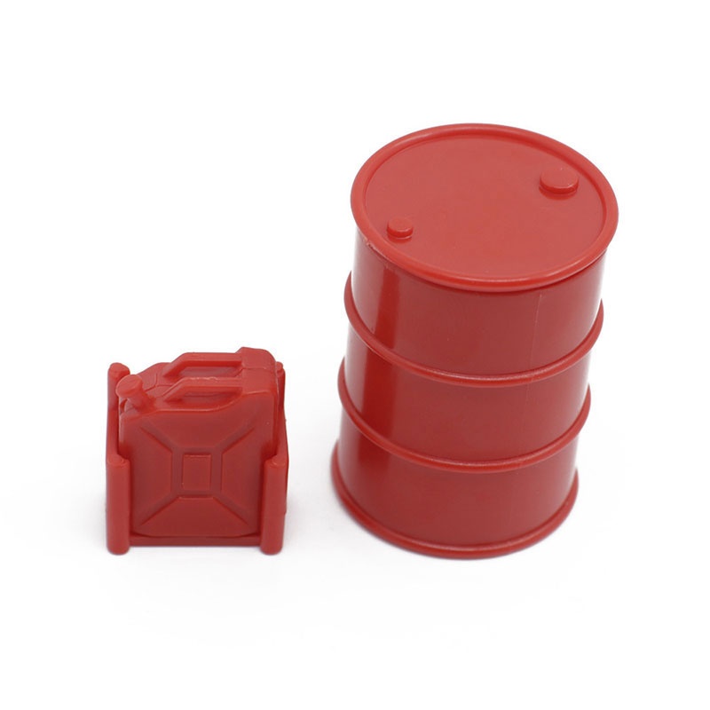 H-SPEED Set Ölfass 42mm und Kanister 24mm Kunststoff rot HSPY061