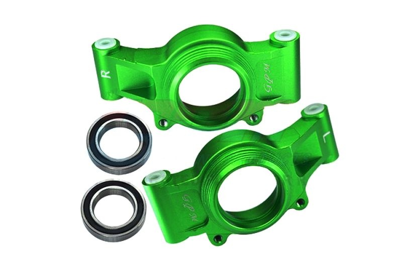GPM Alu Radträger Set hinten oversized grün Traxxas X-MAXX