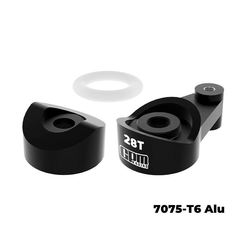 GPM Alu Lenk-Servohorn 28T AXIAL 1/30 SCX30 FORD BRONCO/JEEP WRANGLER/CH SCX30/28TSHBK