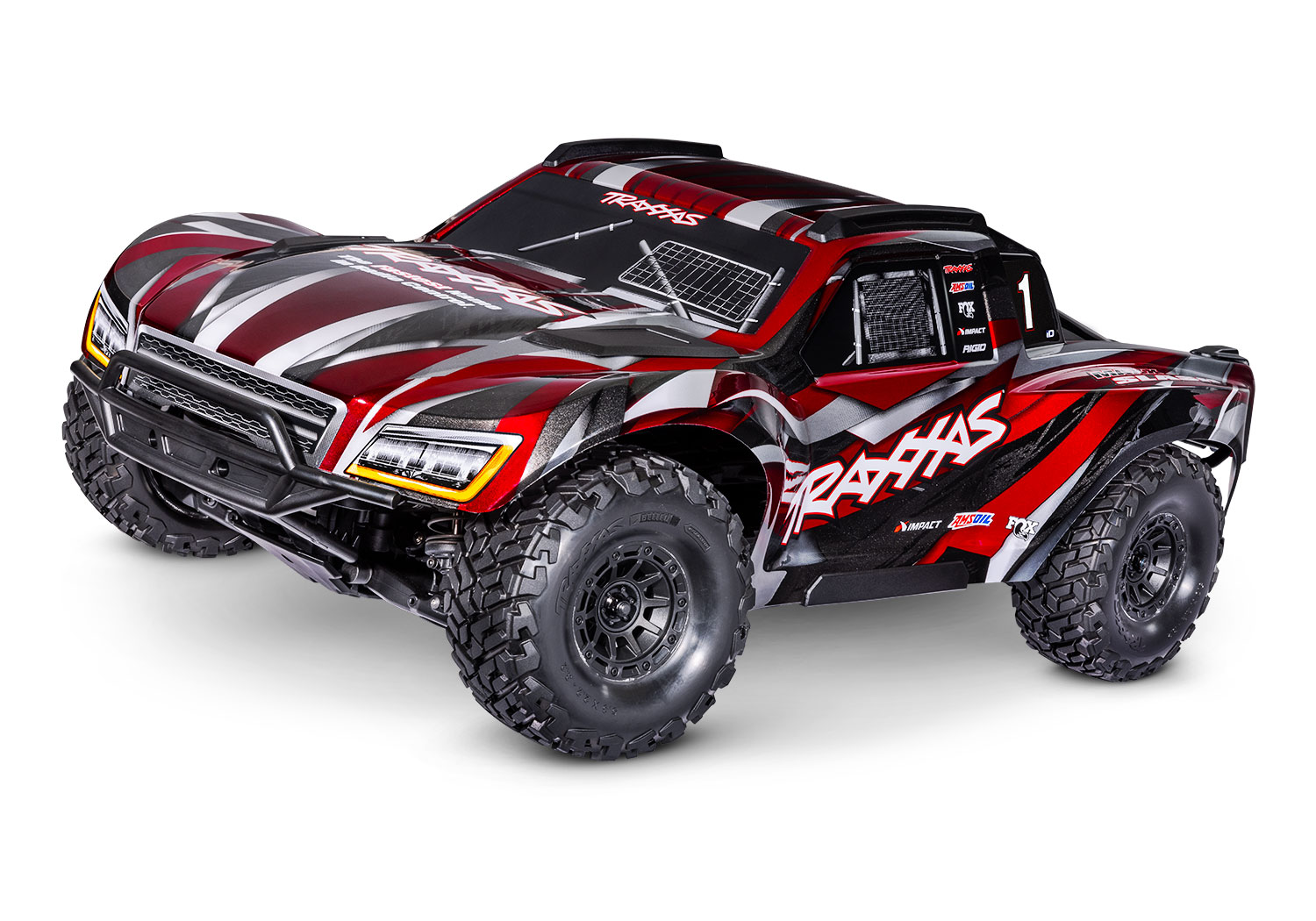 Traxxas MAXX Slash Rot 1/8 Brushless Short Course Truck 4x4 RTR 2.4GHz 102076 - Abbildung 1