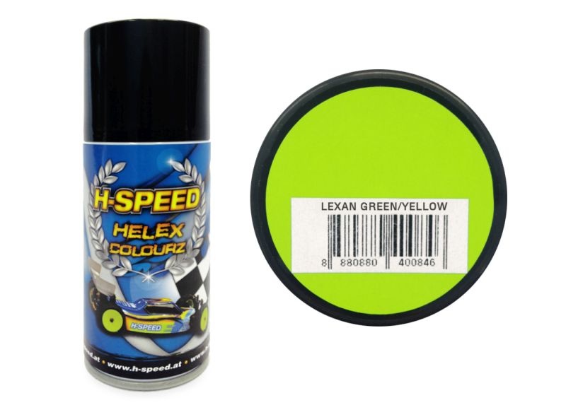 H-SPEED Lexan Spray Farbe Helex Colourz grün-gelb 150ml HSPS021