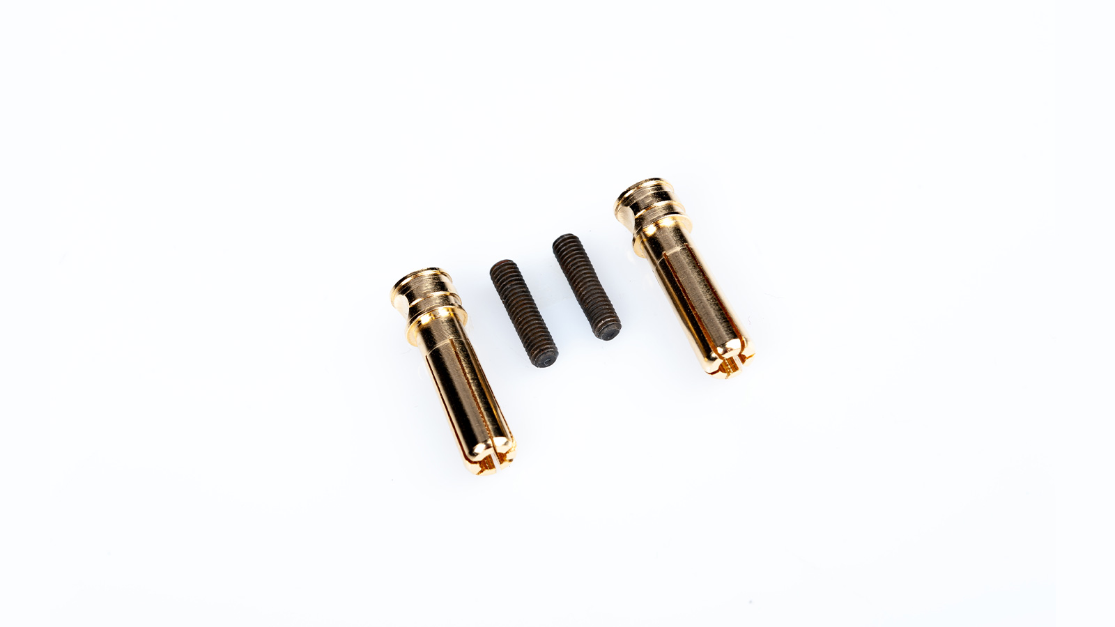 LRP WorksTeam 5mm einstellbare Gold Steckverbinder WorksTeam 18mm lang (2 Stk.)