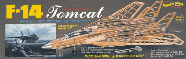 Guillow F-14 Tomcat Balsabausatz 1402
