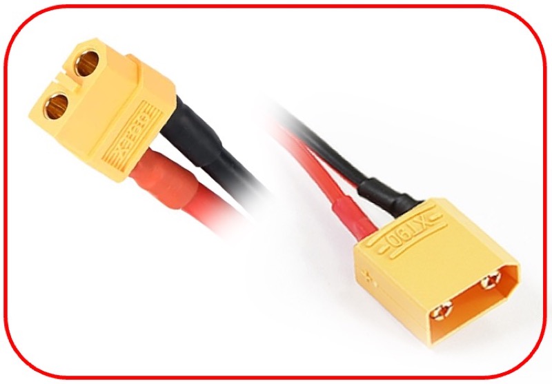 Absima Ladekabel XT60 passend für XT90 15cm 3040053
